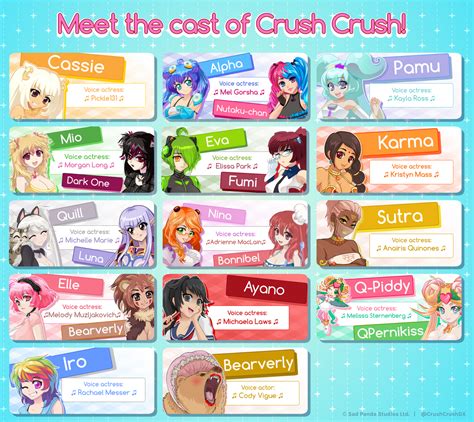 crush crush characters|girls in crush crush wiki.